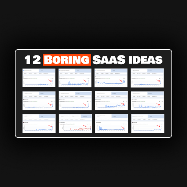 12 Boring SaaS Ideas Report